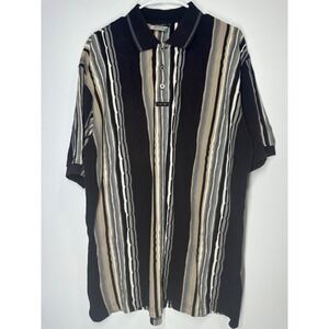 Coogi Basics Australia 100% Wool Knit Polo Button Pull Over 3D Shirt‎ - XL